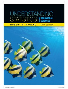 Understanding Statistics in the Behavioral Sciences 10th By Robert R. Pagano