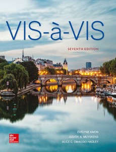 Vis-? -vis Beginning French (Student Edition) 7th Edition by Evelyne Amon