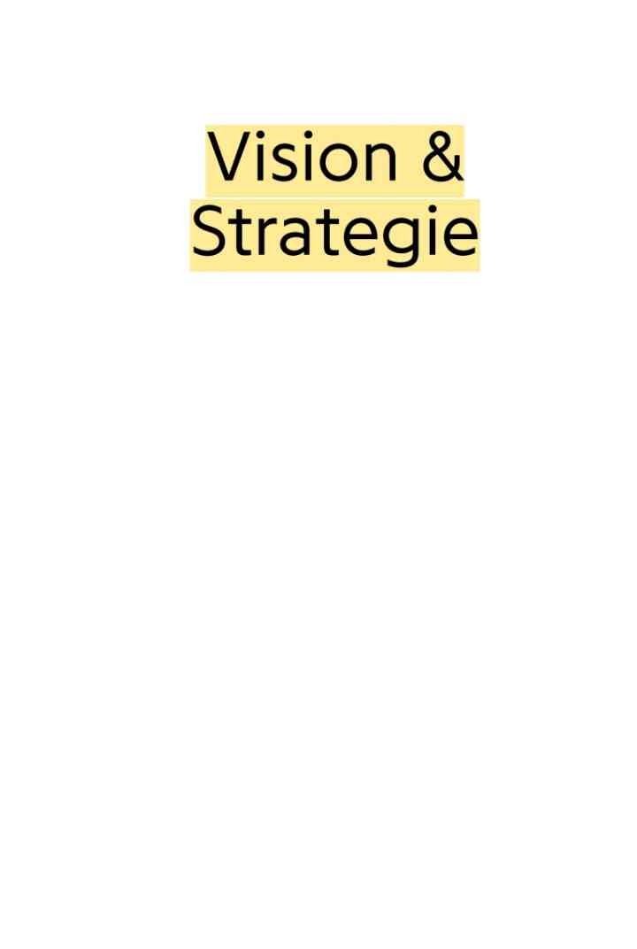 Vision & Strategie: Strategisches Denken für kreative Köpfe